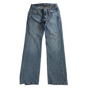 Levis 569 Loose Straight Leg Jeans Blue Denim WaterLess Mens W34 L34 Mexico